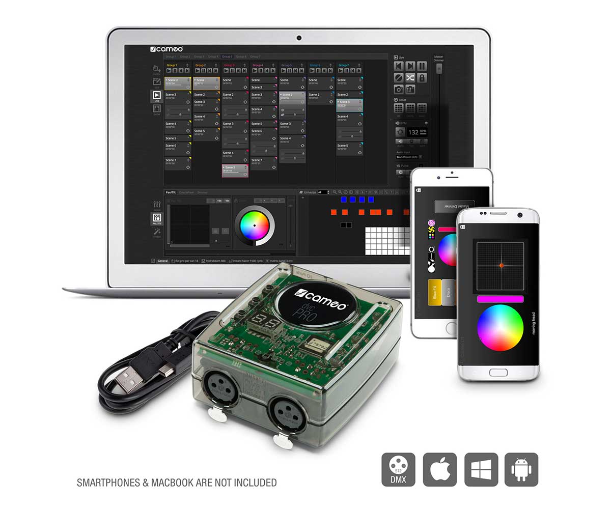 Cameo DVC Pro USB zu XLR Interface App