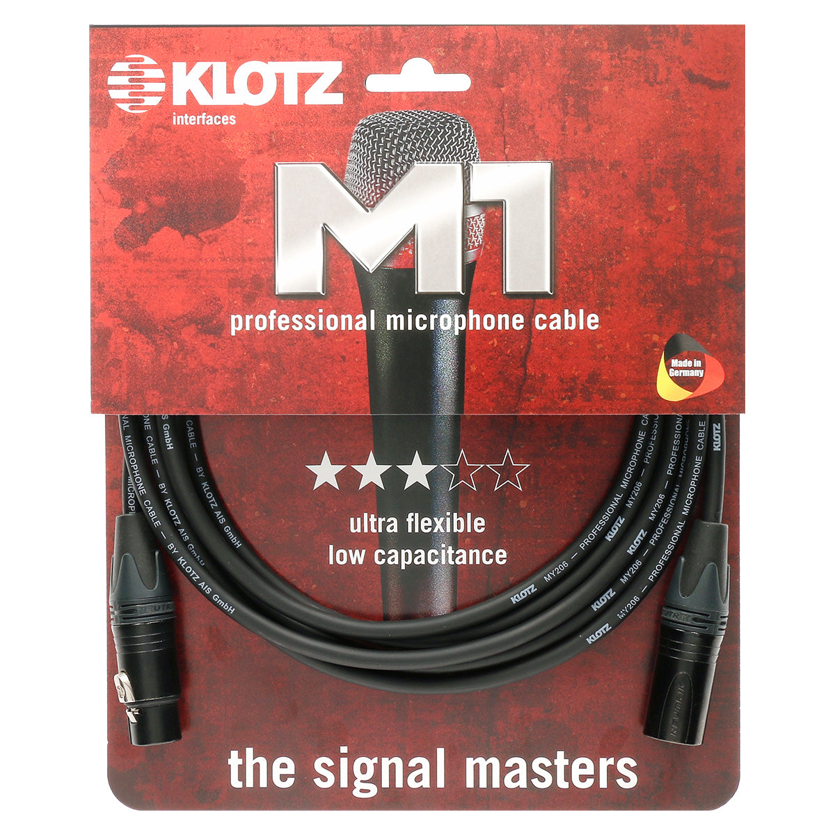 Klotz M1 professionelles Mikrofonkabel XLR Neutrik