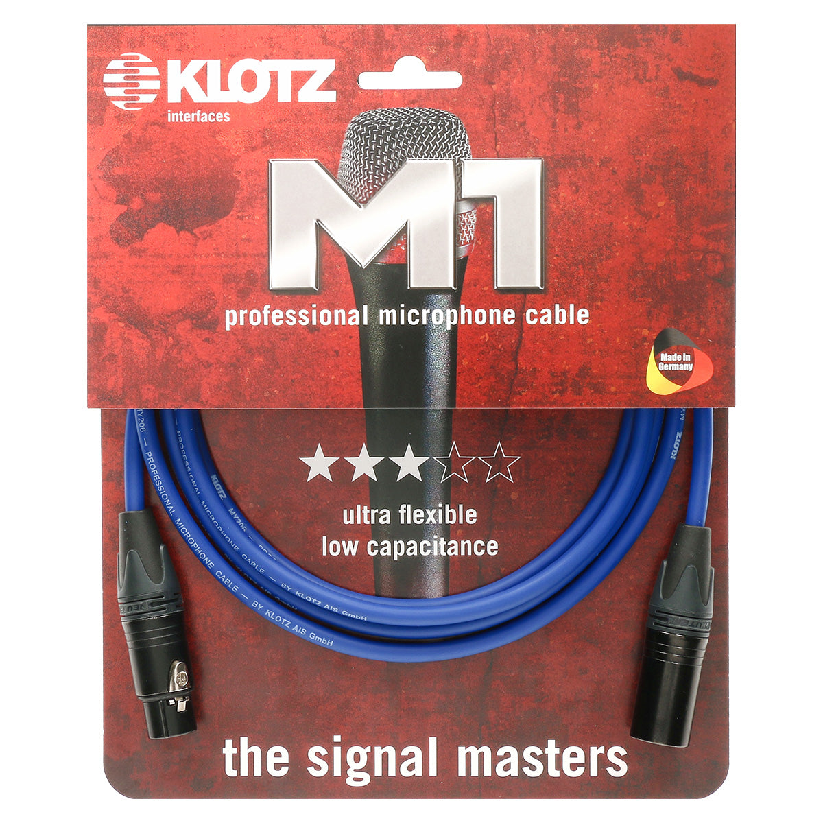 Klotz M1 professionelles Mikrofonkabel XLR Neutrik