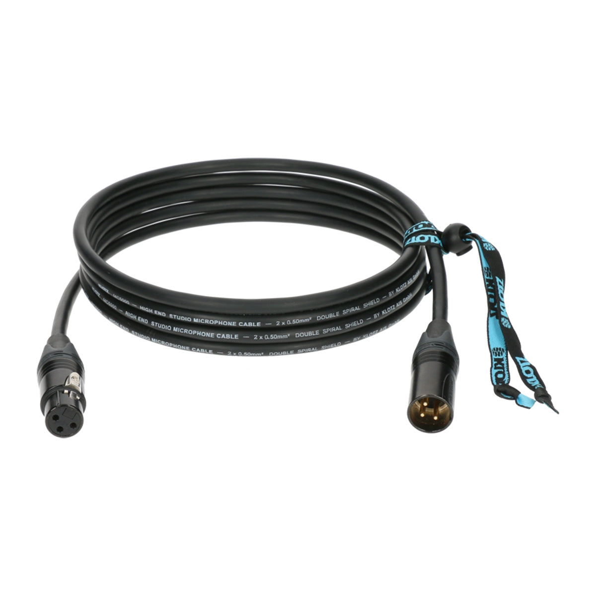 Klotz M5 Surpreme XLR Kabel aufgewickelt schwarz