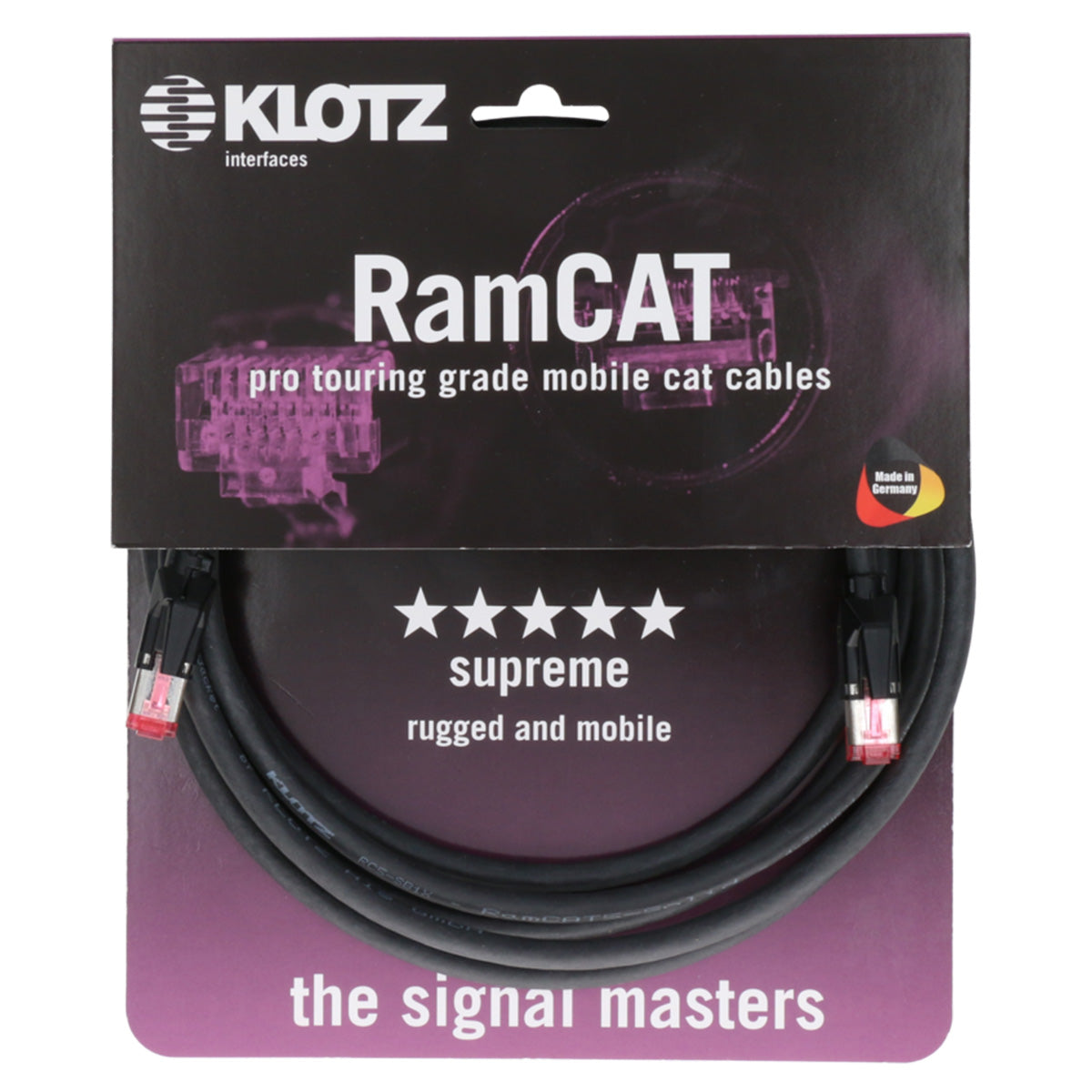 Klotz Netzwerkkabel RJ45 auf RJ45 doppelt geschirmt