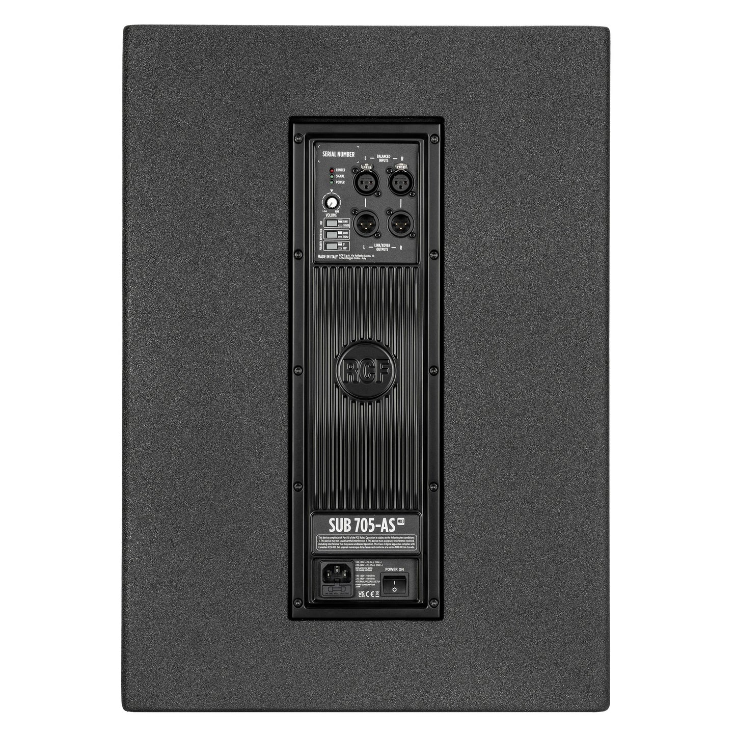 RCF Sub 705 AS back side