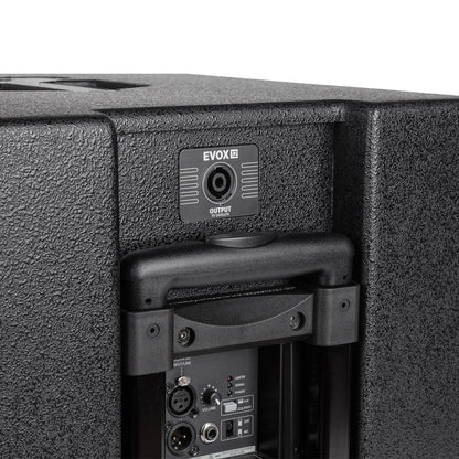 RCF Evox 12 rückseite mit Anschlüssen