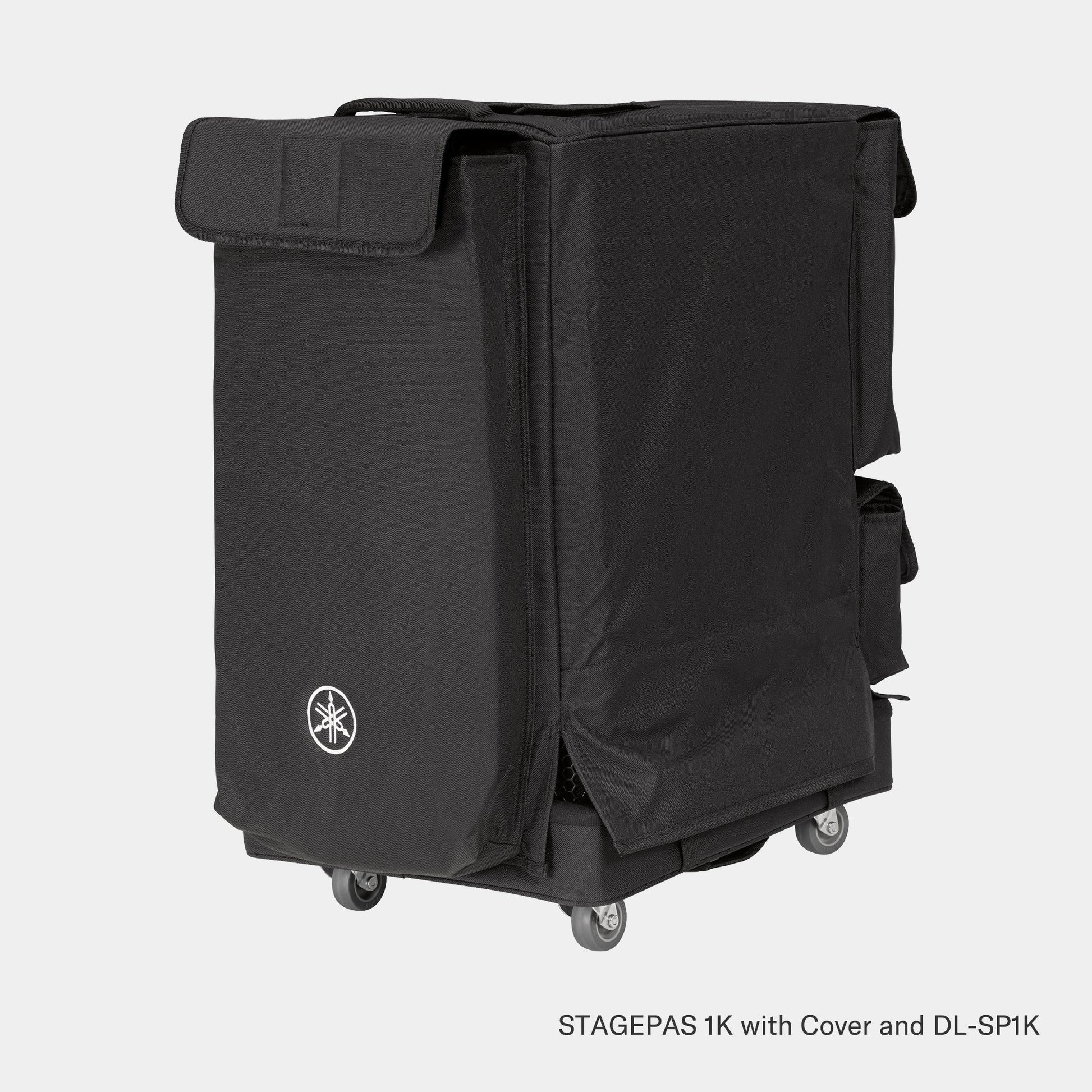 Trolley für Yamaha Stagepas eingepackt