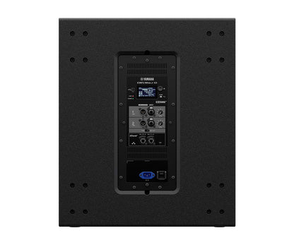 Yamaha DXS18XLF Dante rear display dsp