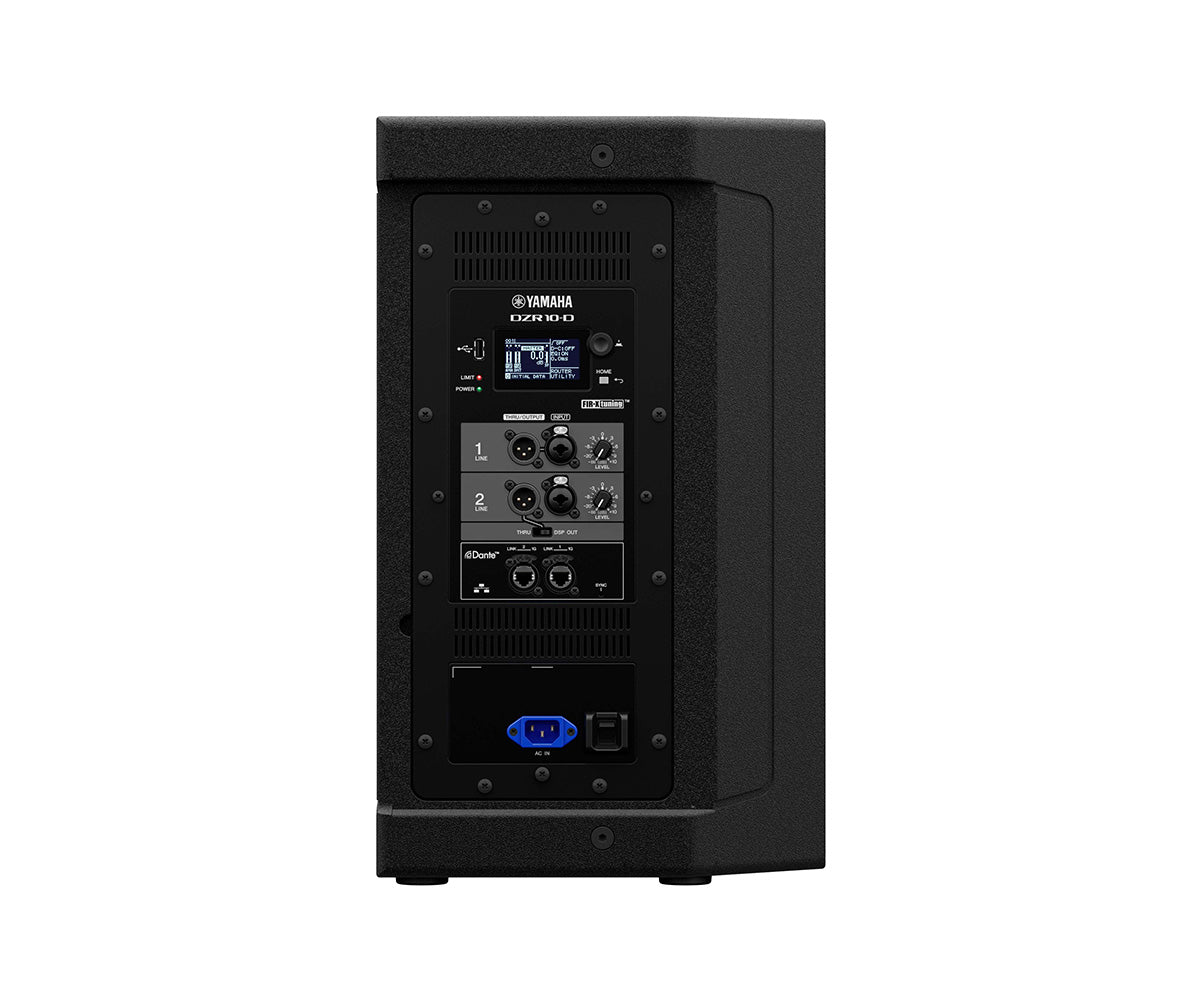 Yamaha DZR10D mit Dante rear Panel Display