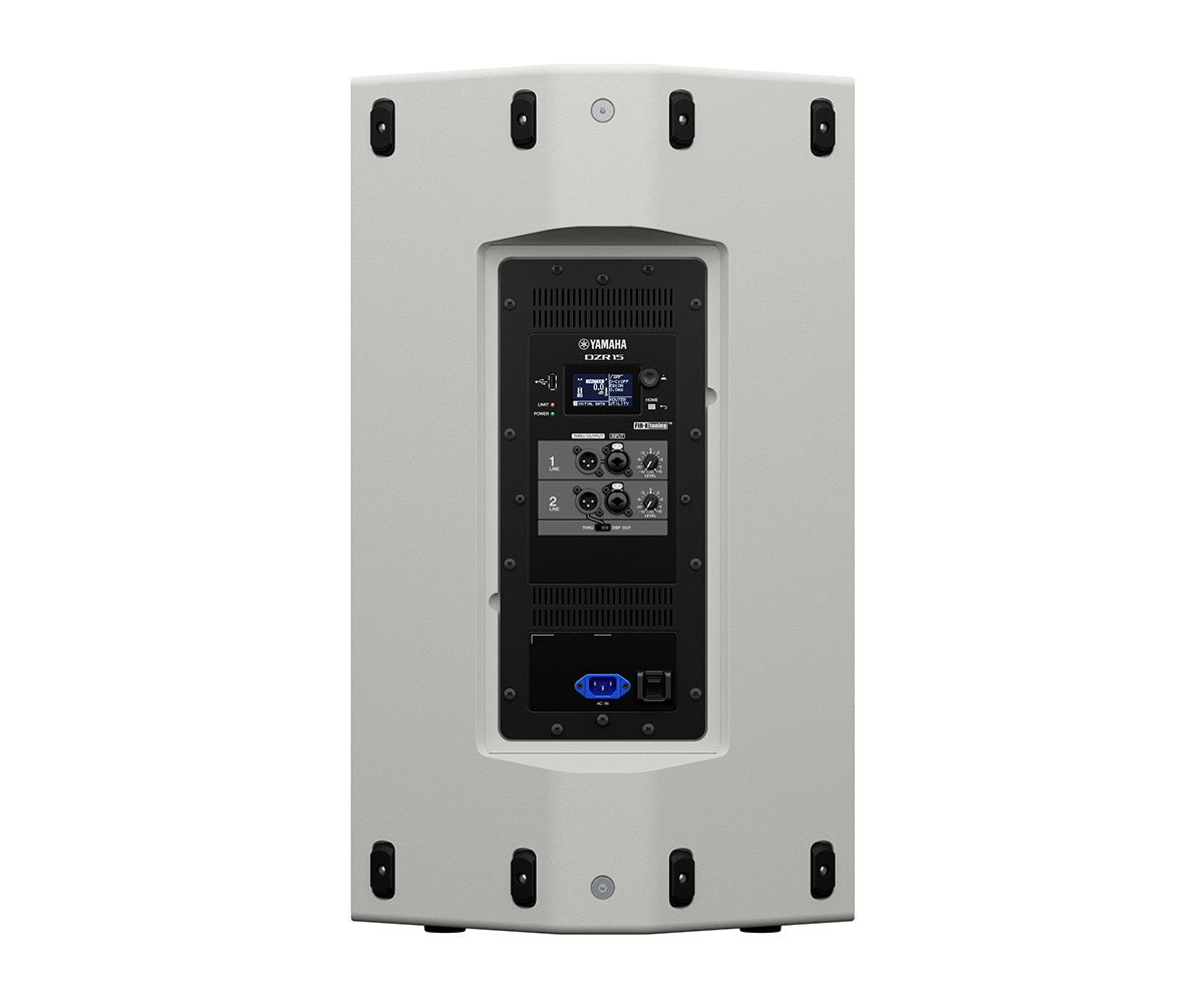Yamaha DZR15W White rear panel display dsp