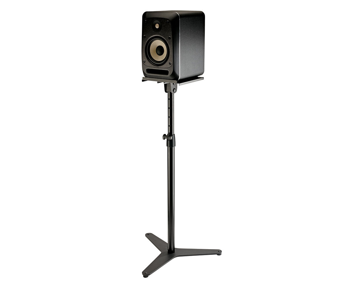 K&M 26754 Monitorstativ schwarz mit Lautsprecher gerade