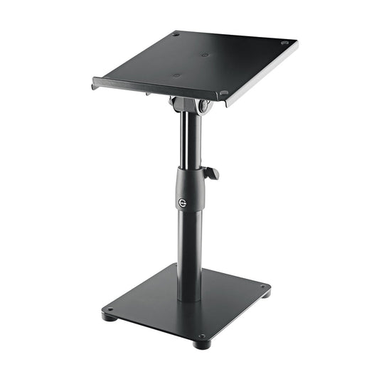 König & Meyer 26776 Neigbares Monitor Tischstativ schwarz geneigt