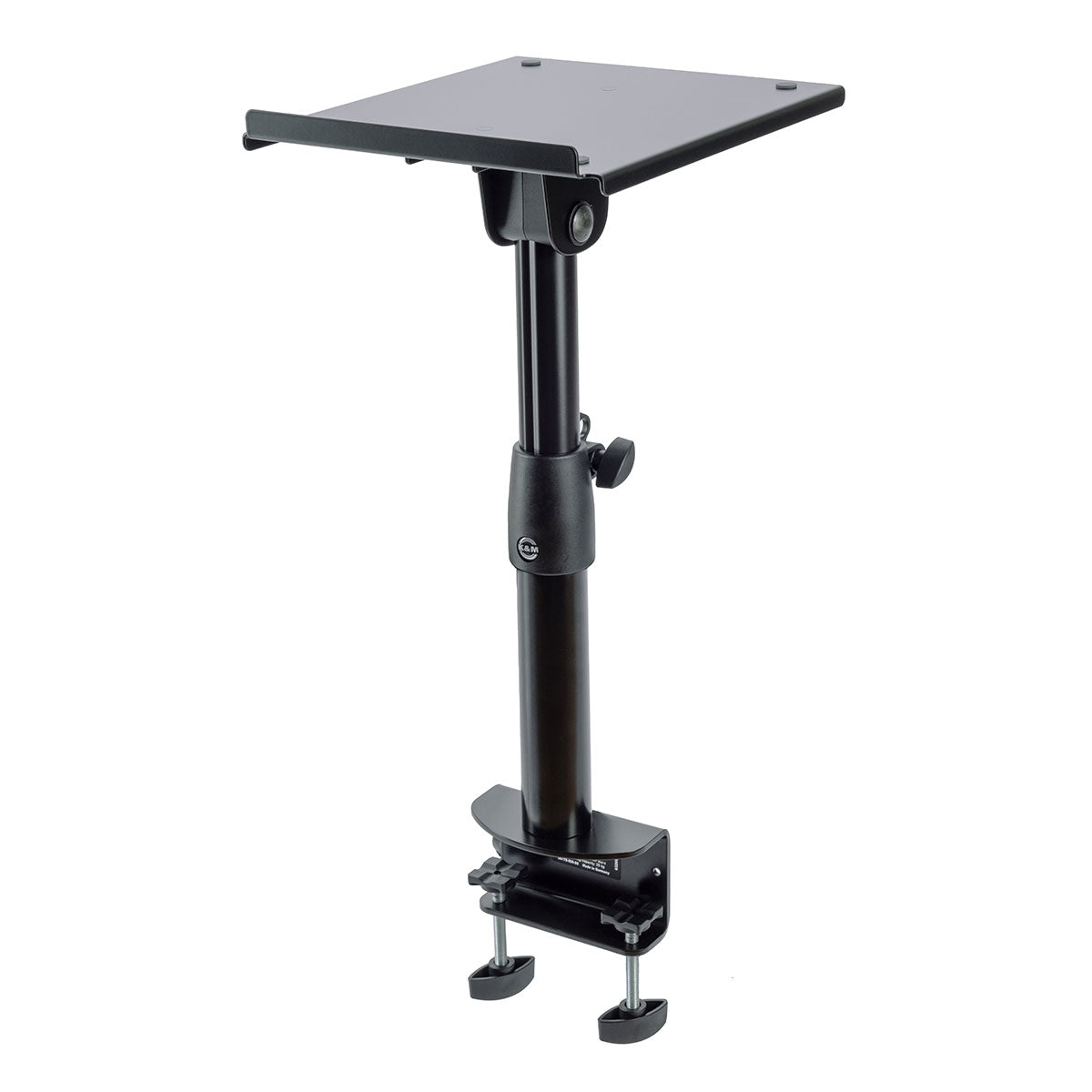 KM 26778 Neigbares Monitorstativ zur Tischmontage front schwarz gerade