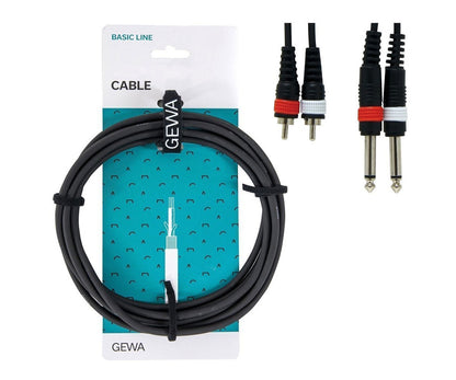 GEWA Twin-Kabel 6.3mm - Cinch