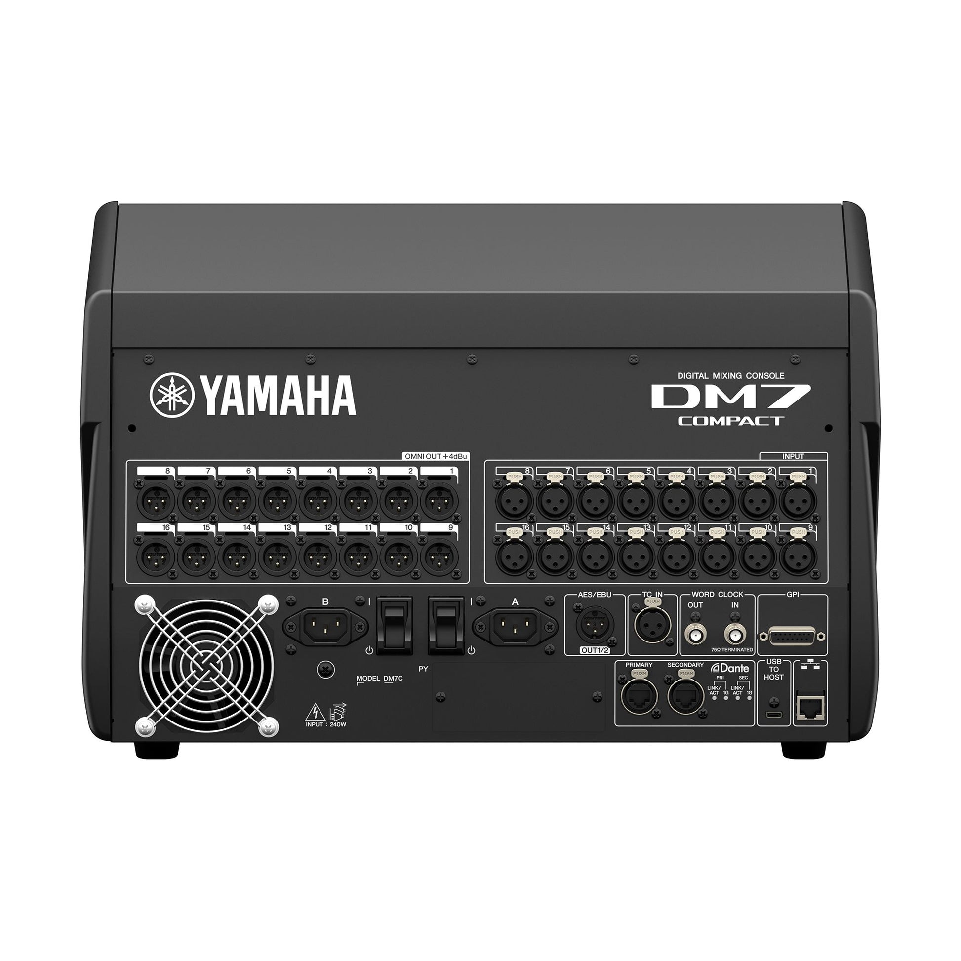Yamaha DM7 Compact Digital Mixer rear