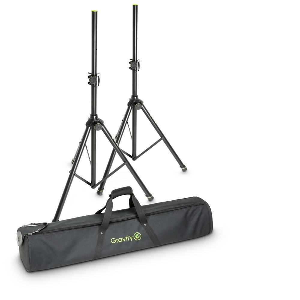 Gravity Boxenstativ Set Aluminium schwarz mit Tasche