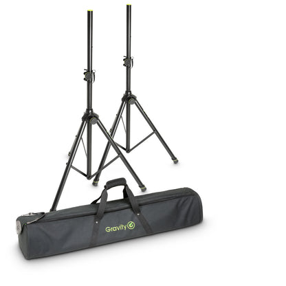 Gravity Boxenstativ Set Aluminium schwarz mit Tasche