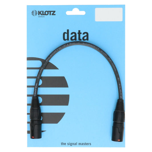 Klotz kurzes Patch RamCat Ethercon Kabel in der Verpackung
