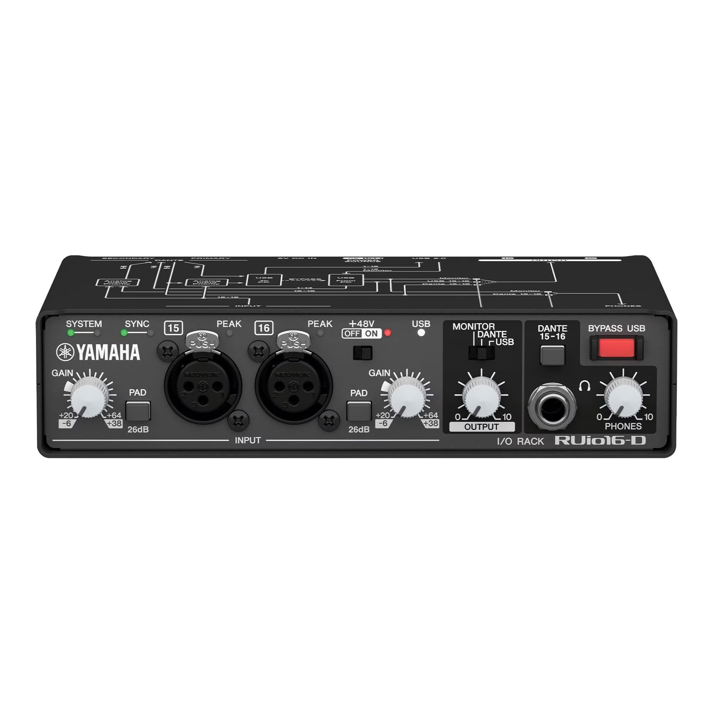 Yamaha RUio16-D front tilt