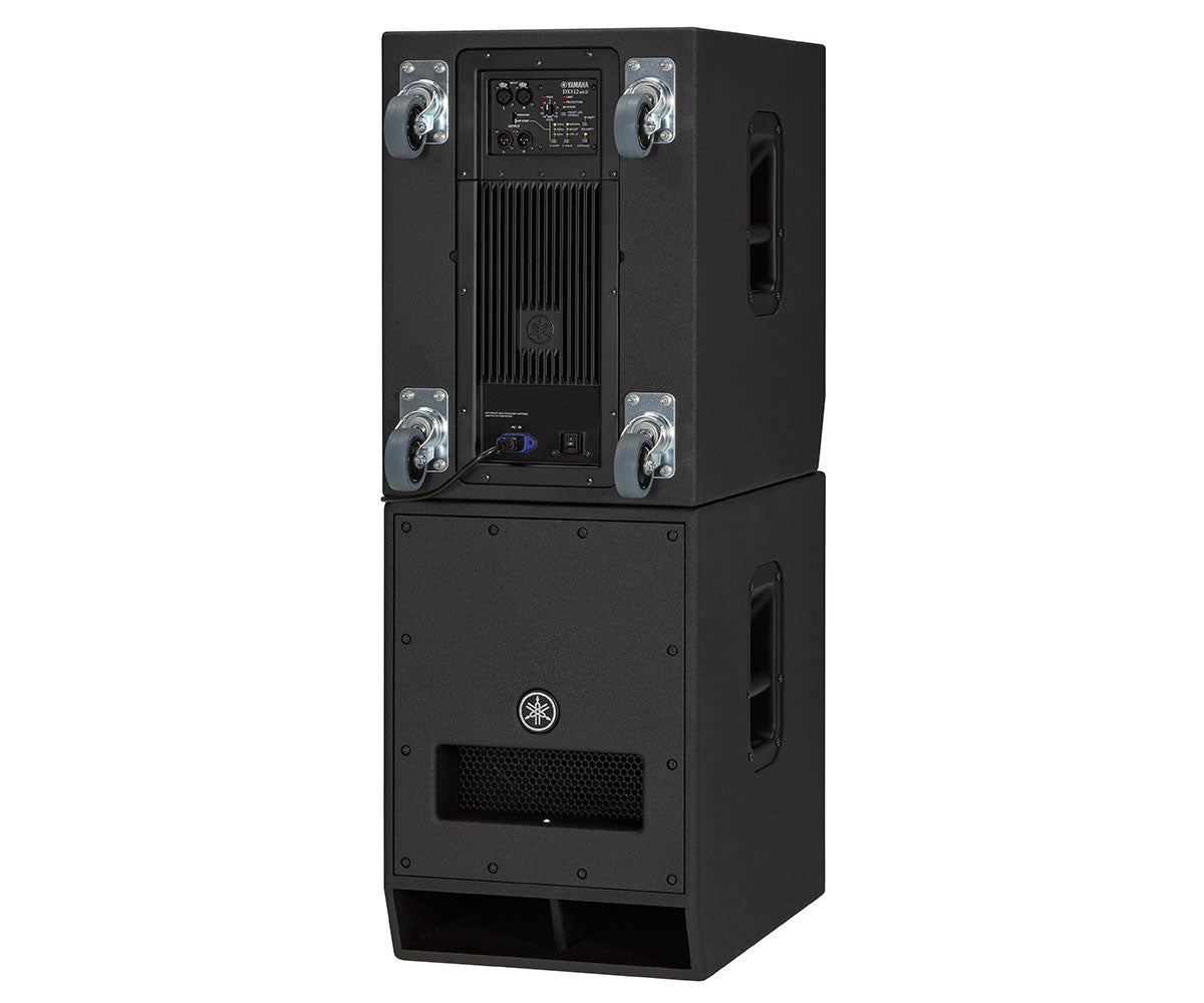 Yamaha DXS12mkii stack cardioid setup