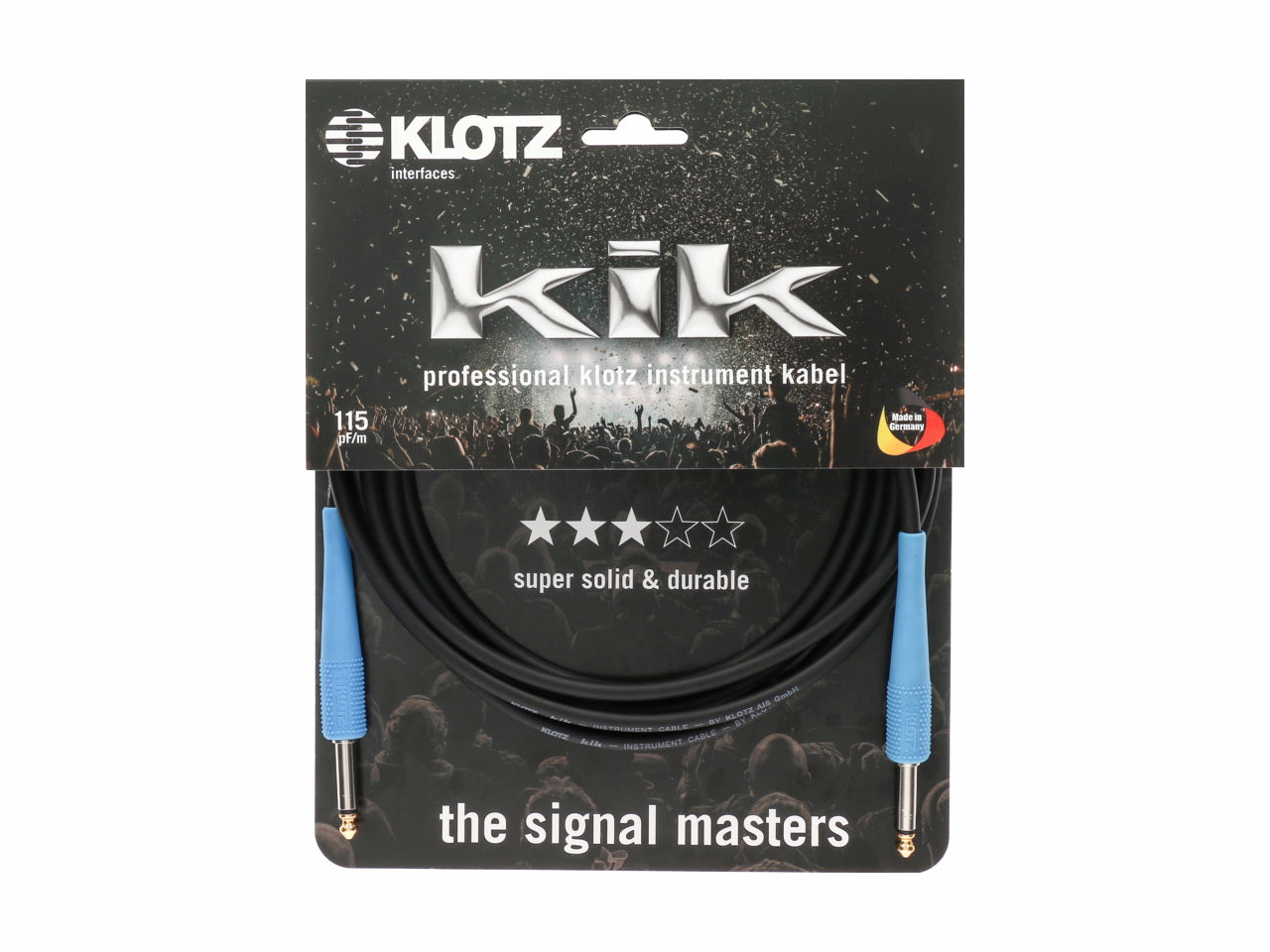 KLOTZ Pro Instrumentenkabel mit bunten Tüllen