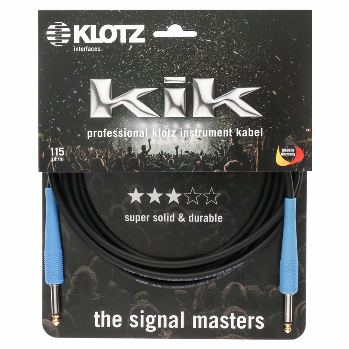 KLOTZ Pro Instrumentenkabel mit bunten Tüllen