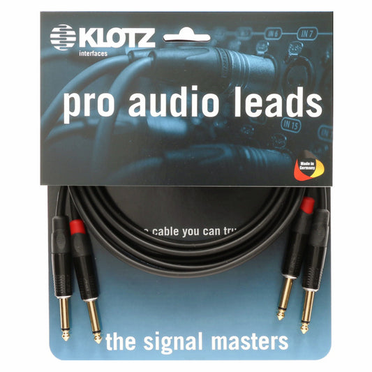 Klotz Stereo Keyboard Klinkenstecker Kabel schwarz in Verpackung