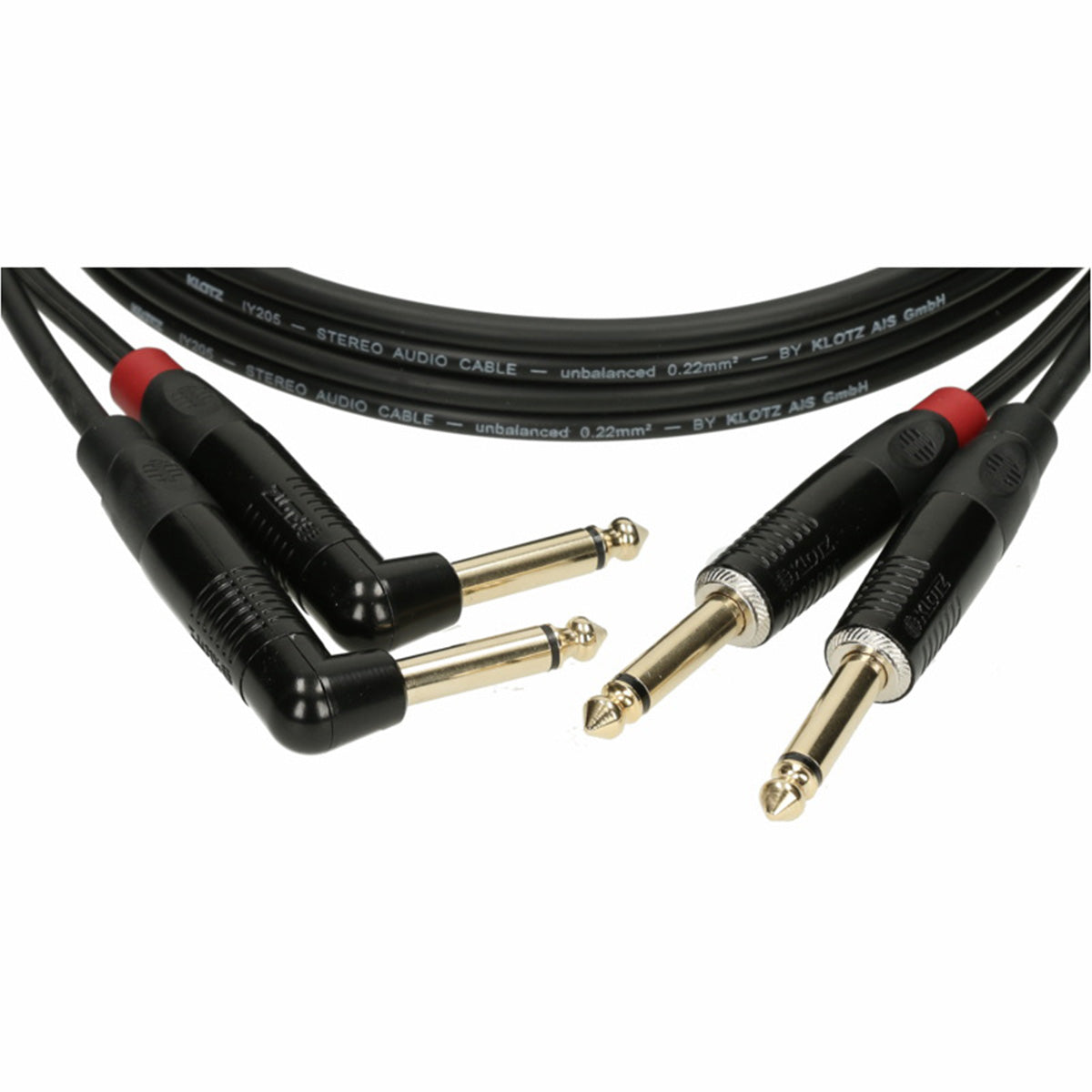 Klotz Stereo Keyboard Klinkenstecker Kabel mit 6,35mm Mono TR Stecker Details