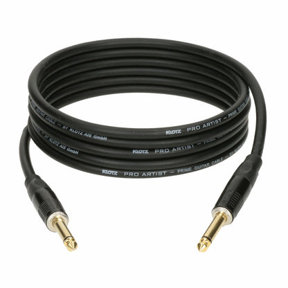 Klotz ProArtist Instrumenten Kabel schwarz 2x Klinkenstecker aufgerollt