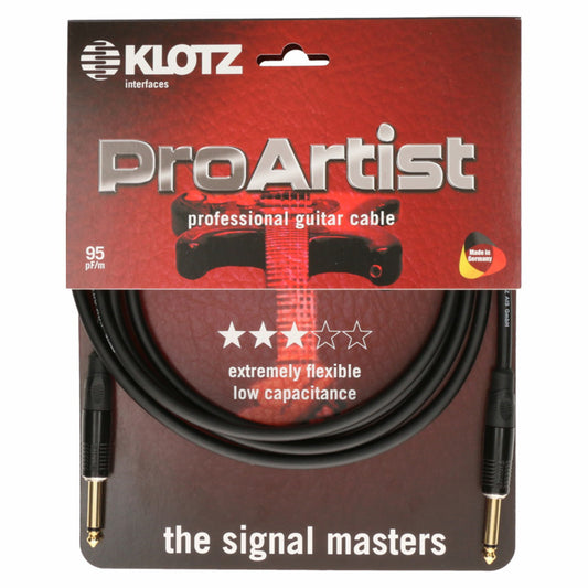 Klotz Pro Artist Instrumenten Gitarrenkabel Klinke in der Verpackung