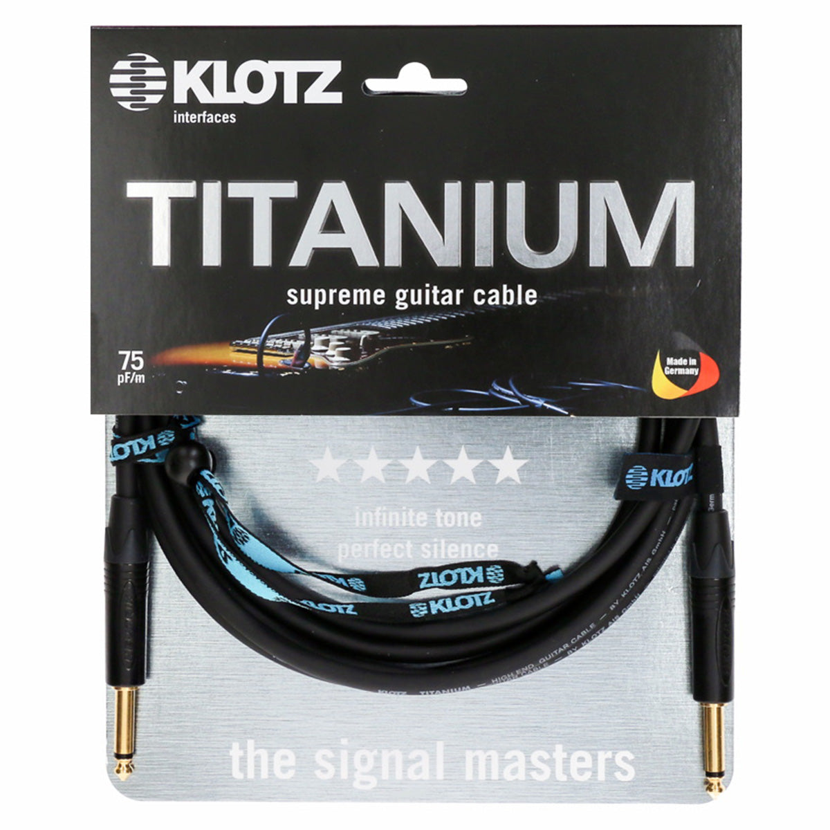 Klotz titanium Instrumenten kabel schwarz made in germany