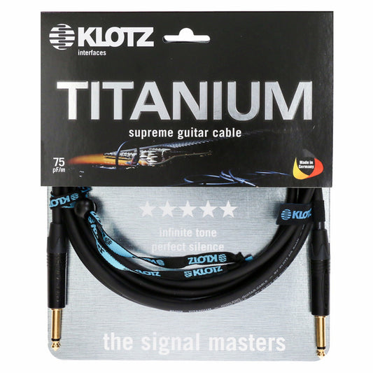 Klotz titanium Instrumenten kabel schwarz made in germany
