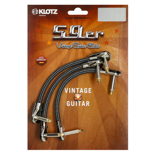 Klotz Vintage pancake pro patch kabel 3 Stk
